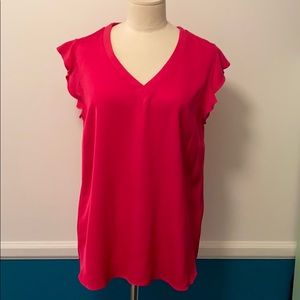 kate spade bright fuchsia long flowy top
